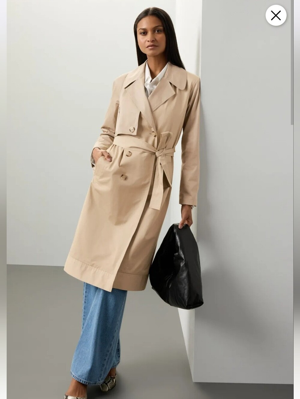 SAMANTHA SIPOS TAN TRENCH COAT SIZE 8 MSRP $895